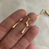 Candongas Lagrima 0.5gr Oro Amarillo Aretes