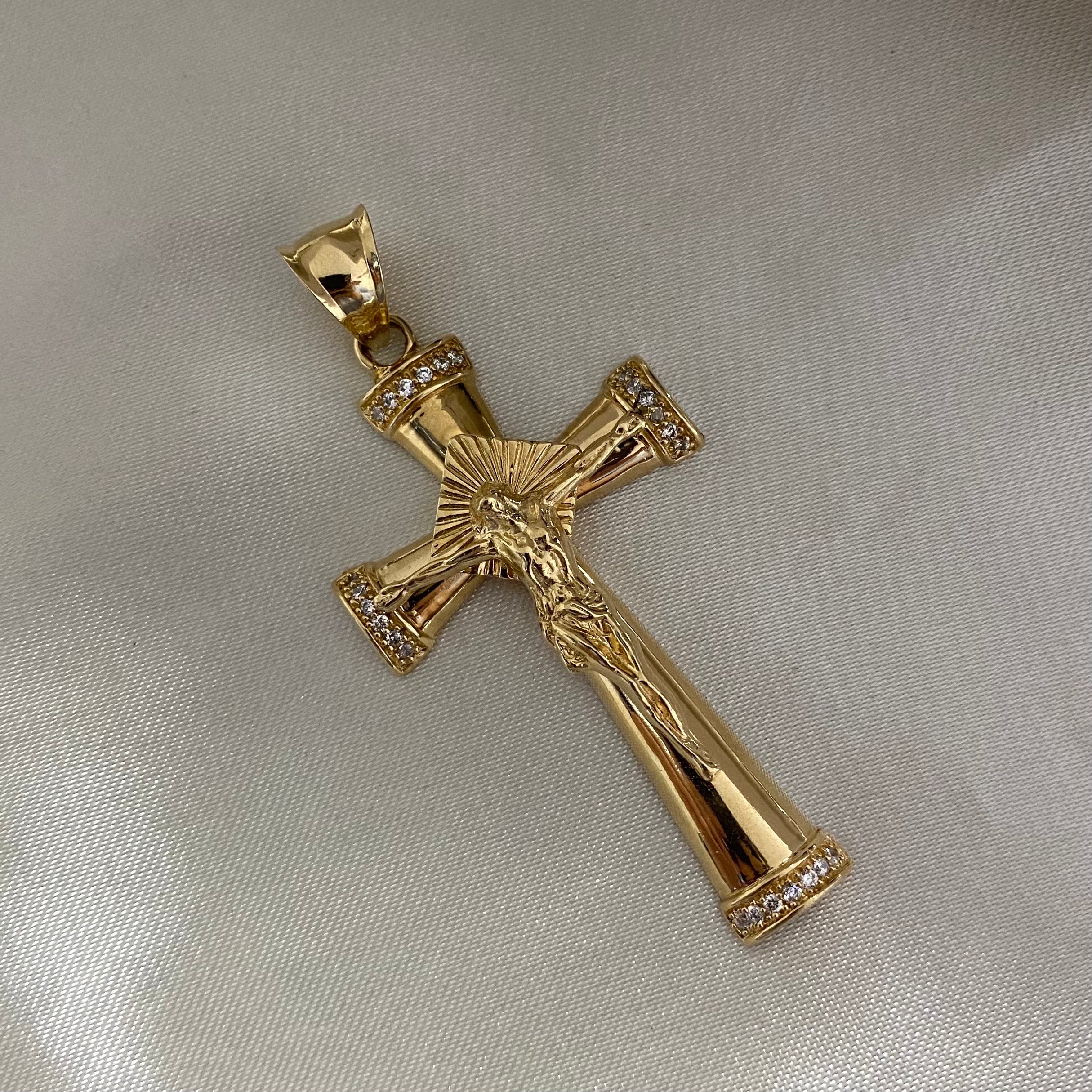 Dije Cristo 13.1gr/7cm Cruz Oro Amarillo