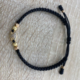 Pulsera Eslabón GC Circones 0.6gr Hilo Negro