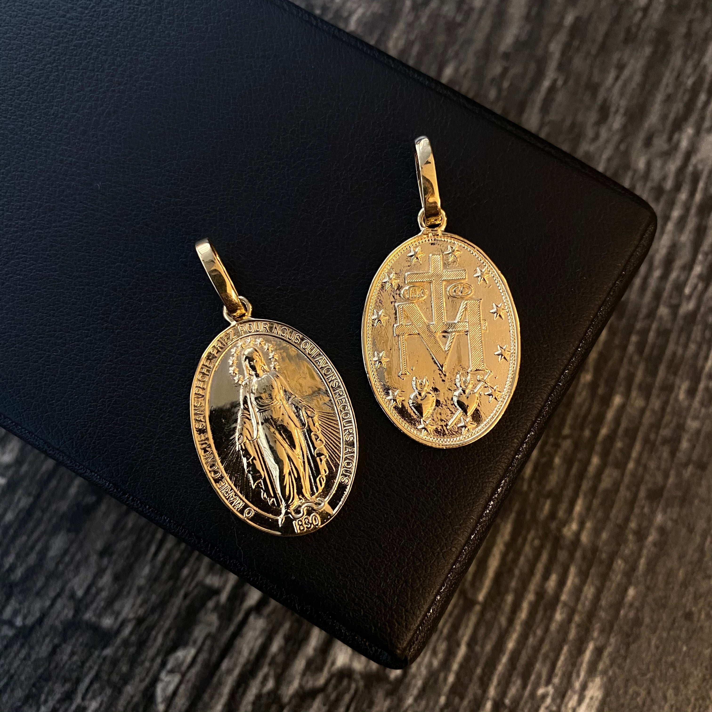 Dije Virgen Milagrosa 5.1gr/3.5cm  Oro Amarillo