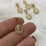 Dije Virgen 0.9gr/1.8cm Oro Amarillo Circones Blanco