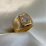 Anillo Virgen Del Carmen 4.2gr-T10 3/4 Dos Oros Amarillo Blanco