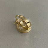 Candongas 1.4gr/1.2cm Lisa Oro Amarillo ***