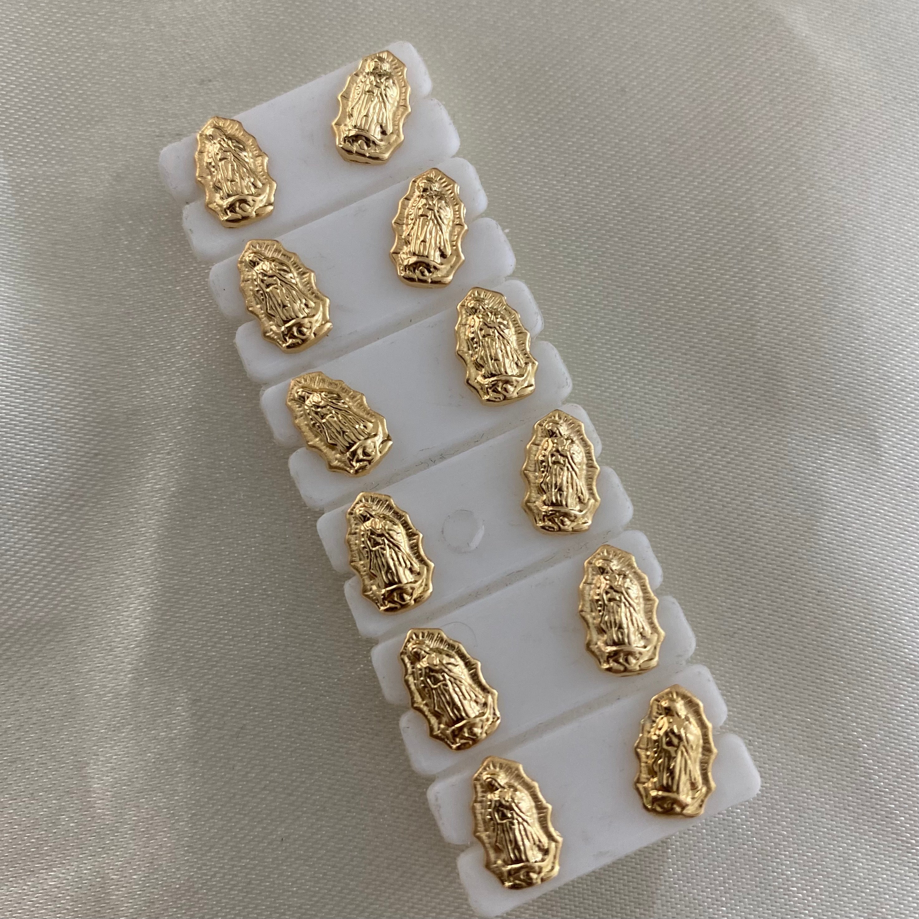 Topos Virgen Guadalupe 0.75gr Silueta Oro Amarillo*