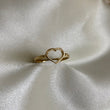 Anillo Corazon 1gr-T6 1/4 Silueta Liso Oro Amarillo