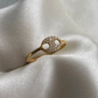 Anillo GC 1.6gr - T8 Circones Blancos Oro Amarillo*