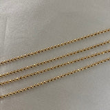 Cadena Militar 4.65gr/50cm Diamantada Oro Amarillo