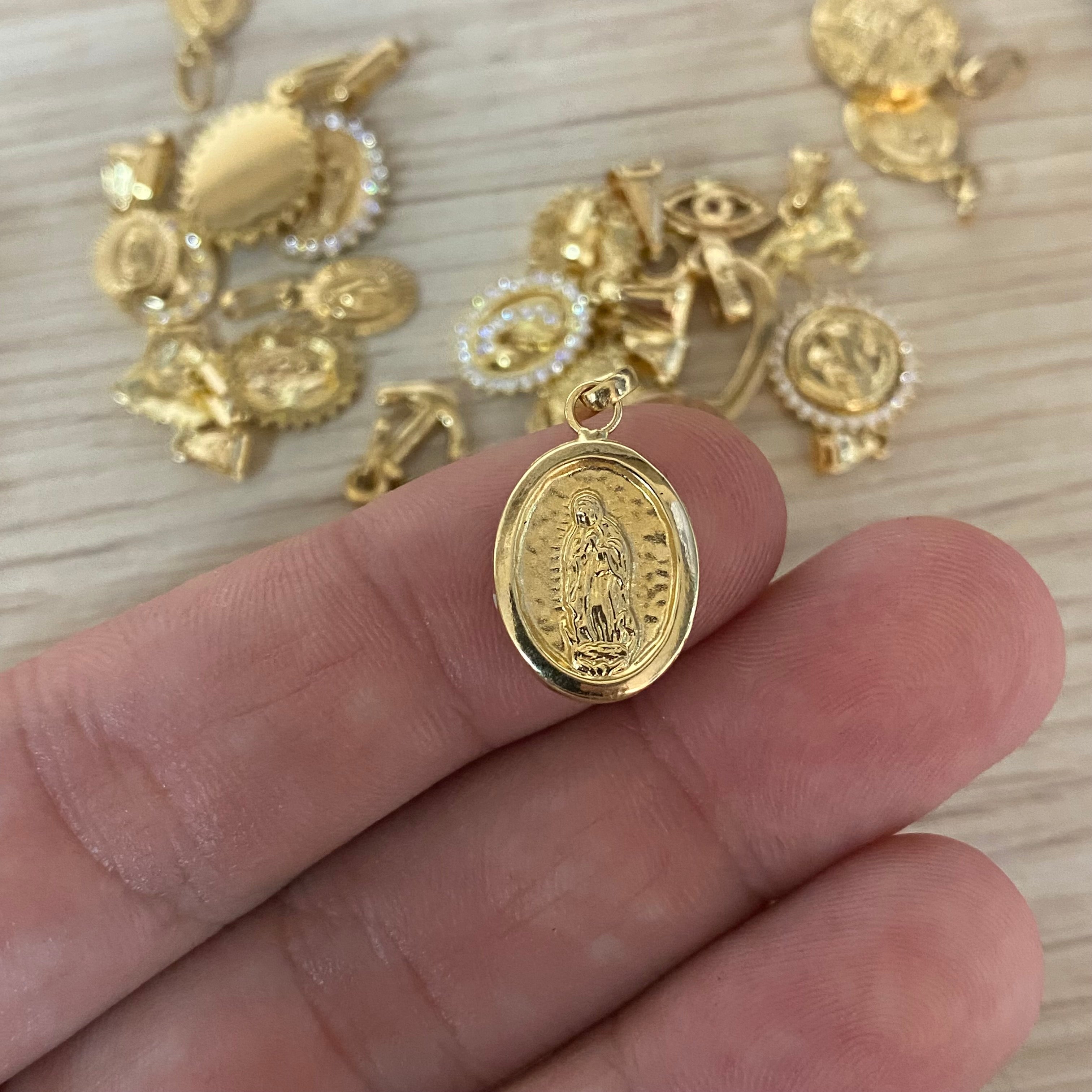 Dije Virgen Guadalupe 0.75gr/2.5cm Oro Amarillo*