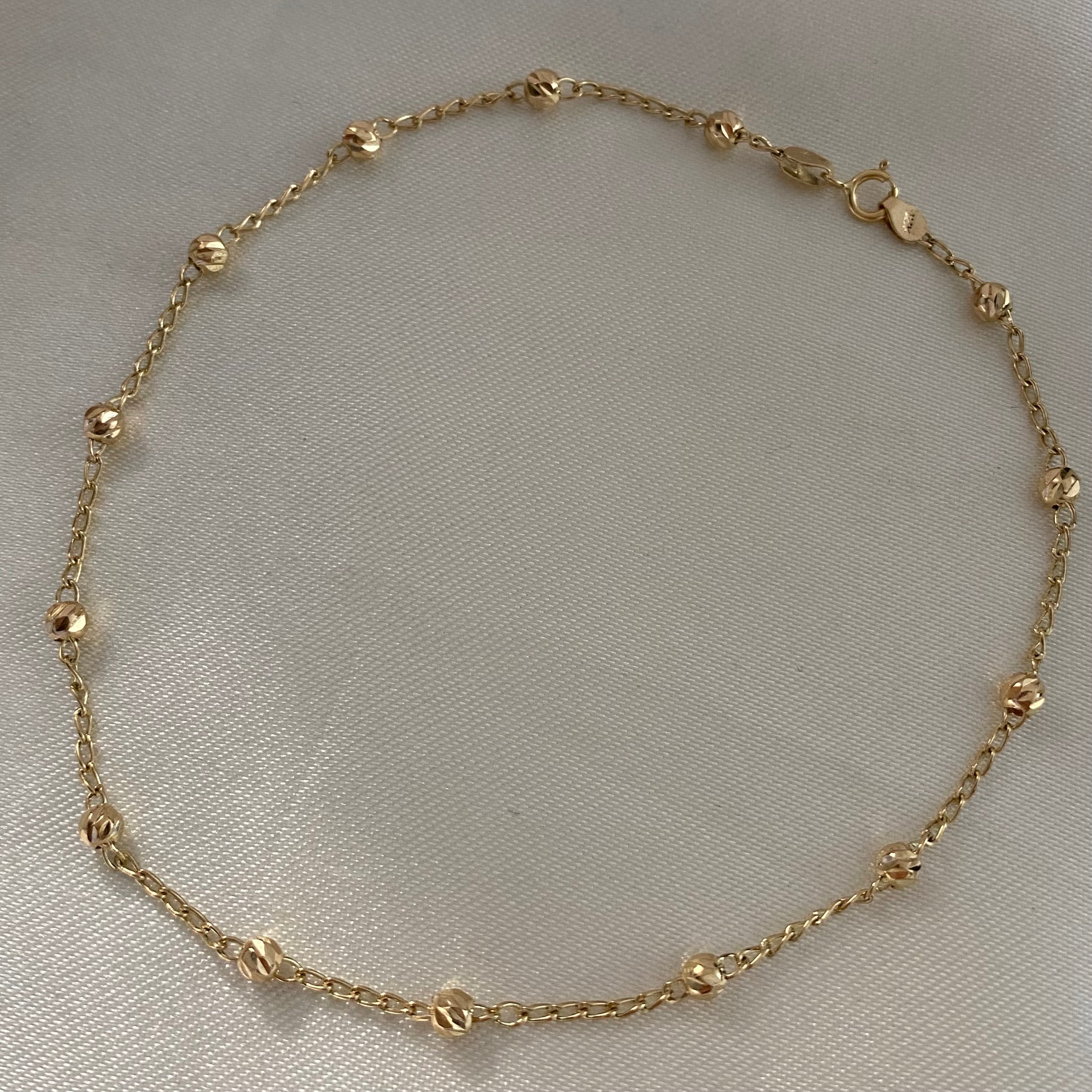 Pulso Bolas 1.9gr/17cm 1x1 4mm Diamantada Oro Amarillo