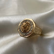 Anillo Leon VS 7.65gr- T7 1/4 Oro Amarillo*