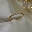 Anillo Bolas 1.5gr - T6 1/4 Circones Blancos Oro Amarillo