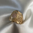 Anillo Flor Rosa 5.0gr - T6 Filigrana Circones Rosa Oro Amarillo*