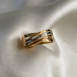 Anillo Trenza 2.6gr - T7 Liso Tres Oros*