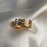 Anillo Trenza 2.6gr - T7 Liso Tres Oros*