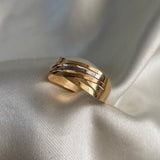 Anillo Trenza 2.6gr - T7 Liso Tres Oros*