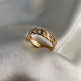 Anillo Cubano 1.85gr- T7  Oro Amarillo