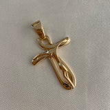 Dije Cruz 4.8gr/4cm Cristo Oro Amarillo