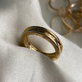 Anillo BV 8.85gr-T8 Argolla Lisa Oro Amarillo