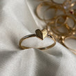 Anillo Corazon 1.55gr-T7 3/4 Liso Oro Amarillo