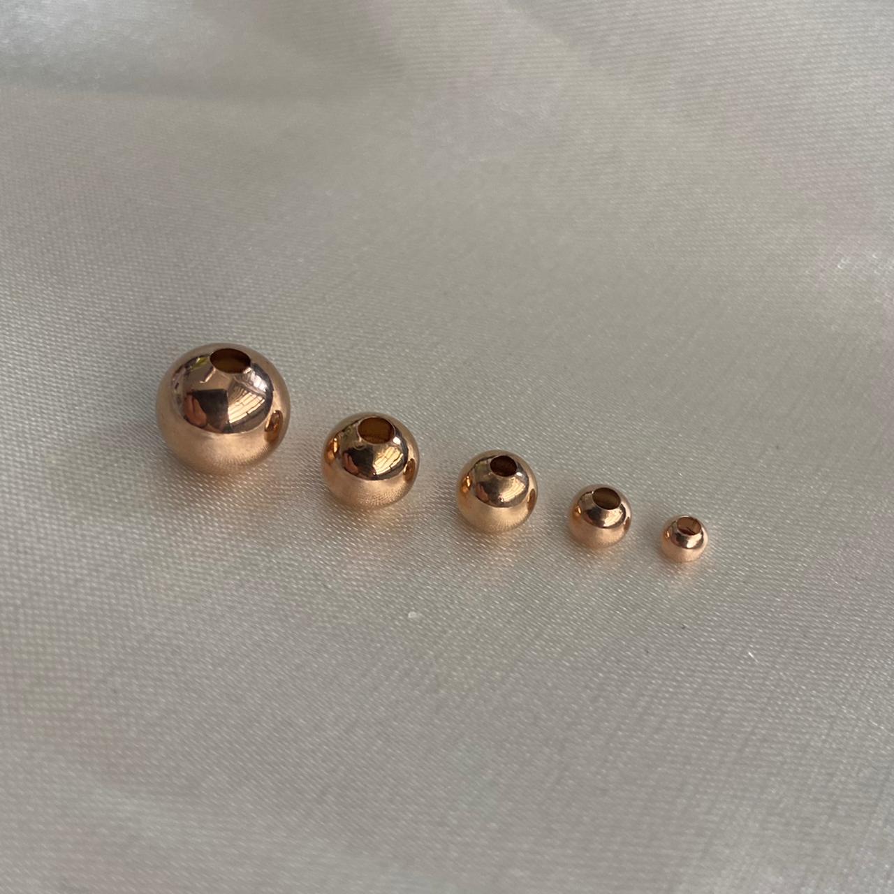 Bola Lisa 7mm / 0.25gr Oro Rosa