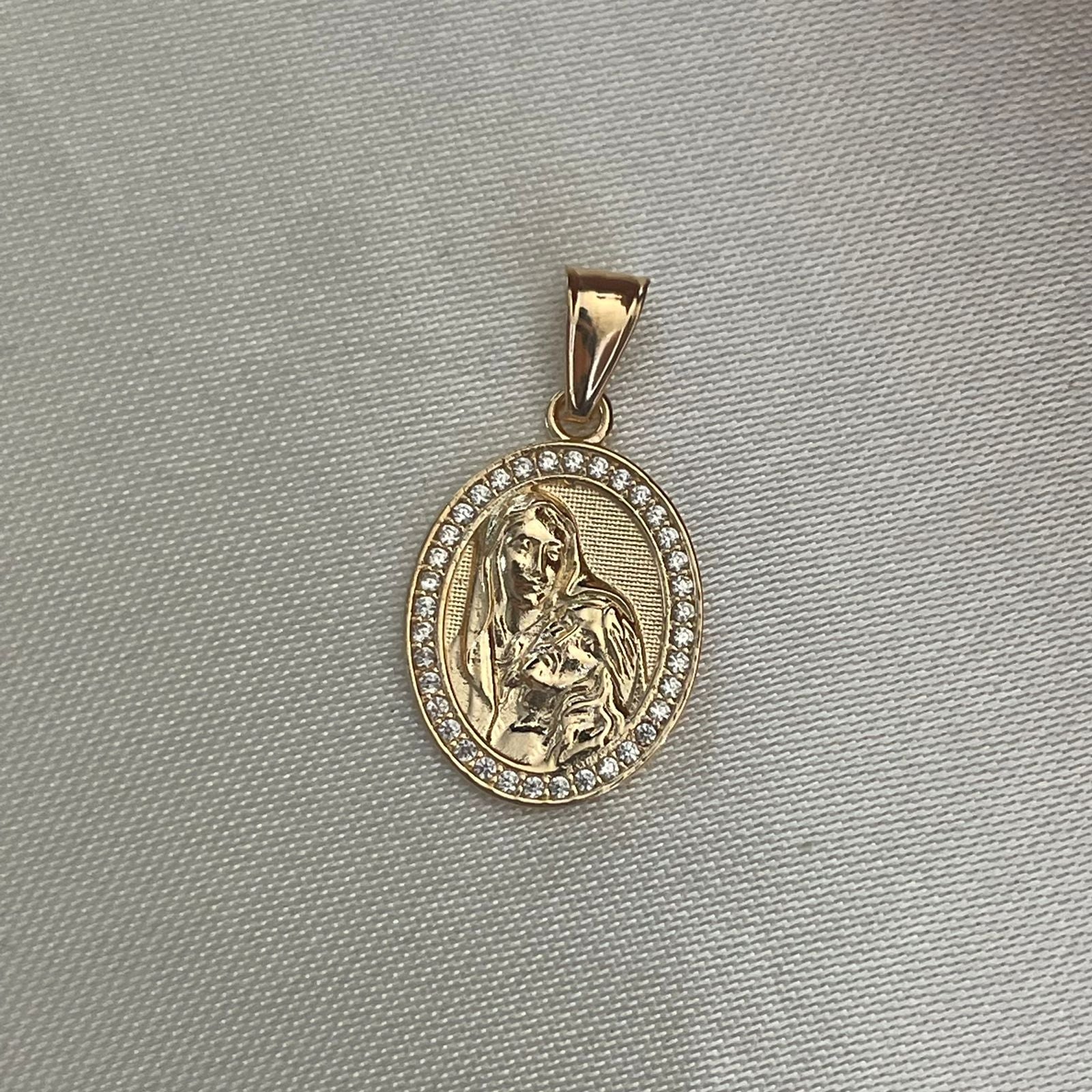 Medalla Virgen/Jesús 2.4gr
