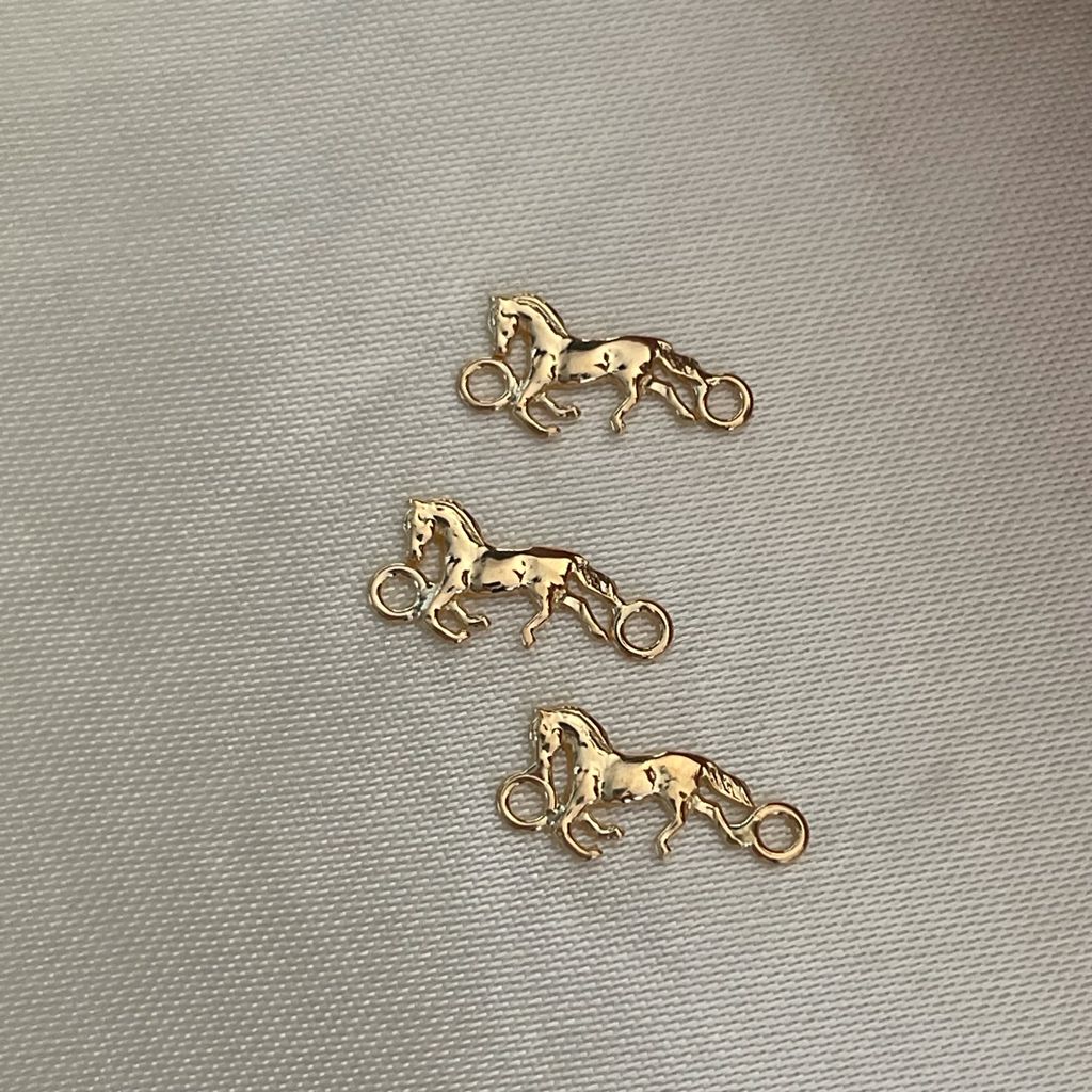 Herraje Caballo 0.5gr Silueta Oro Amarillo