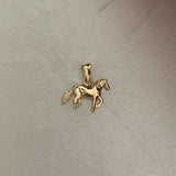 Dije Caballo 0.8gr Silueta Oro Amarillo