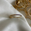 Anillo Correa 1.05gr-T5 3/4 Circones Purpura Oro Amarillo