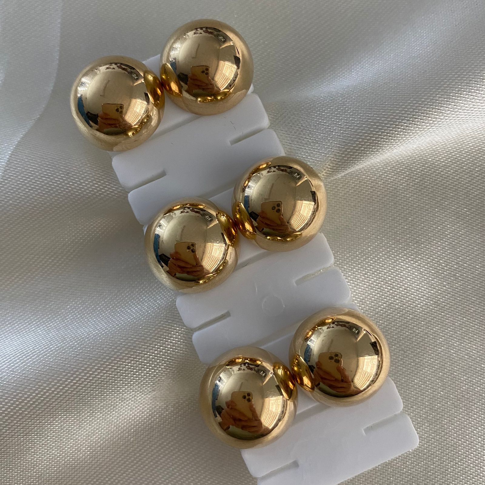 Topos Media Bola 14mm 2.1gr Lisa Oro Amarillo