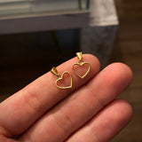 Dije Corazon Silueta 0.4gr/1.5cm Liso Oro Amarillo