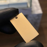 Dije Placa Rectangular 3.5gr / 3cm*1.6cm Liso Mate Oro Amarillo