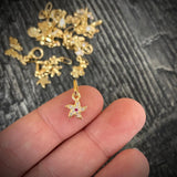 Dije Estrella de Mar 0.45gr/1.5cm Tiny Circones Blancos Rojo Oro Amarillo*