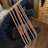 Cadena Lazo 2.9gr/60cm Oro Rosa +2*