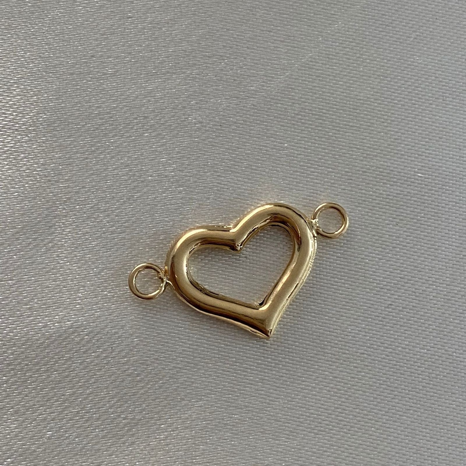 Herraje Corazon 1.15gr/2.5cm Silueta Oro Amarillo