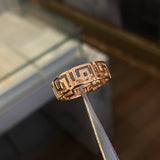 Anillo VS 3.75gr-T8 1/4 Liso Oro Rosa*