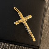 Dije Cruz Cristo Minimalista 3.7gr/5.0cm Oro Amarillo*