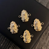 Herraje Virgen Guadalupe 0.55gr/1.5cm Silueta Oro Amarillo