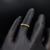 Anillo Placa Corazones 1.1gr T7 Oro Amarillo#