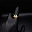 Anillo Trinity 3.8gr T9-3/4 Circones Verdes Blanco Oro Amarillo#