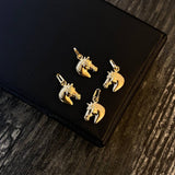 Dije Caballo 0.4gr / 1.5cm Mate Oro Amarillo