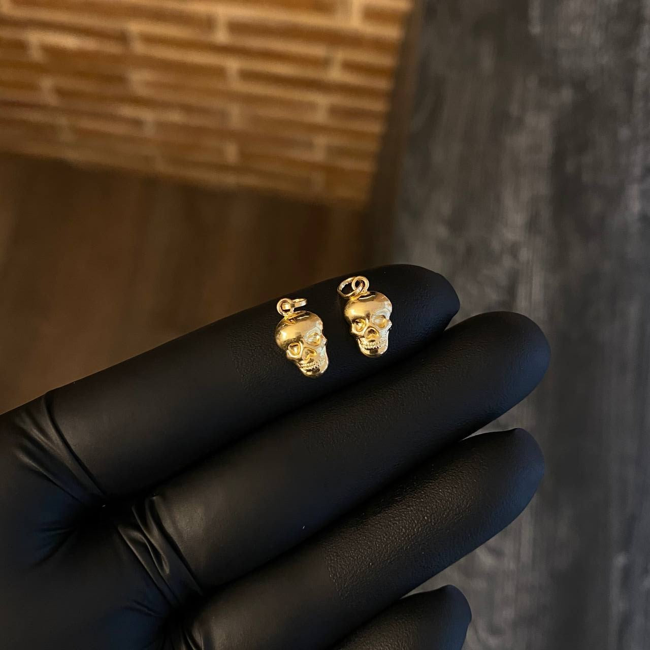 Dije Calavera 0.4gr / 1.7cm Oro Amarillo*