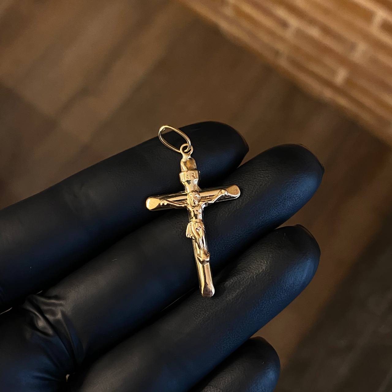 Dije Cristo Cruz 1.65gr / 3.9cm Oro Amarillo