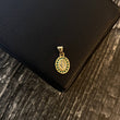 Dije Virgen Milagrosa 0.7gr / 1.5cm Circones Verdes Oro Amarillo